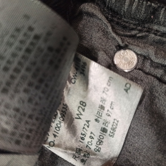 Levis 501 Jean Shorts Womens Size 28 Black Stowaway Distressed Cutoffs - Picture 13 of 16